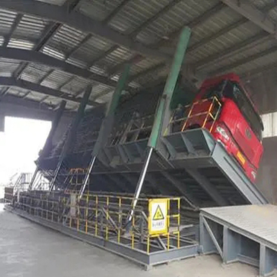 ISO9001 1T-100T Hydraulic Truck Unloading Platform with Side and Backward Flip